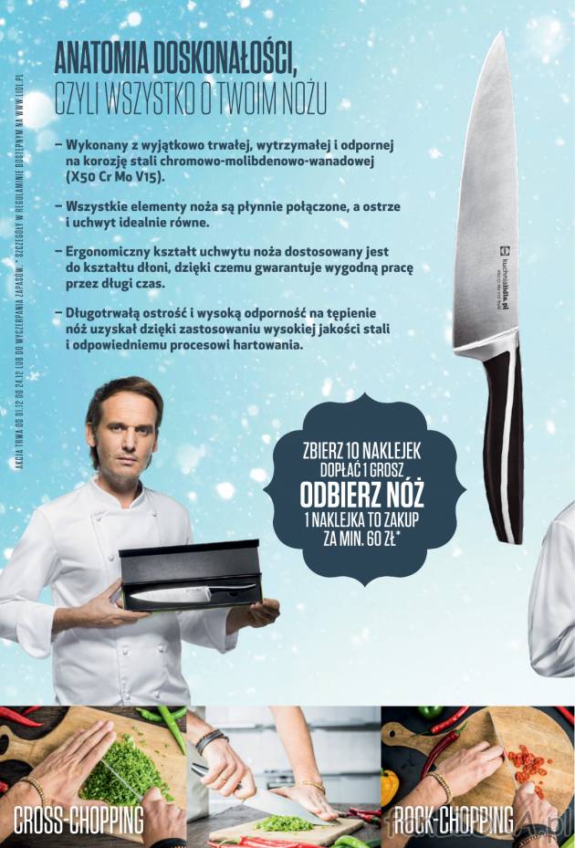 Anatomia doskonałości czyli wszystko o Twoim nożu. W Lidlu promocja zbierz 10 ...