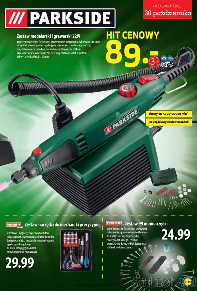 Za 89 zł kupisz w Lidlu zestaw modelarski i grawerski 22 Wz 50-częściowym systemem ...