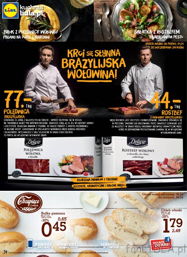 Brazylijska wołowina w Lidlu.Polędwica wołowa w kawałku za 77 zł. Rostbef wołowy ...
