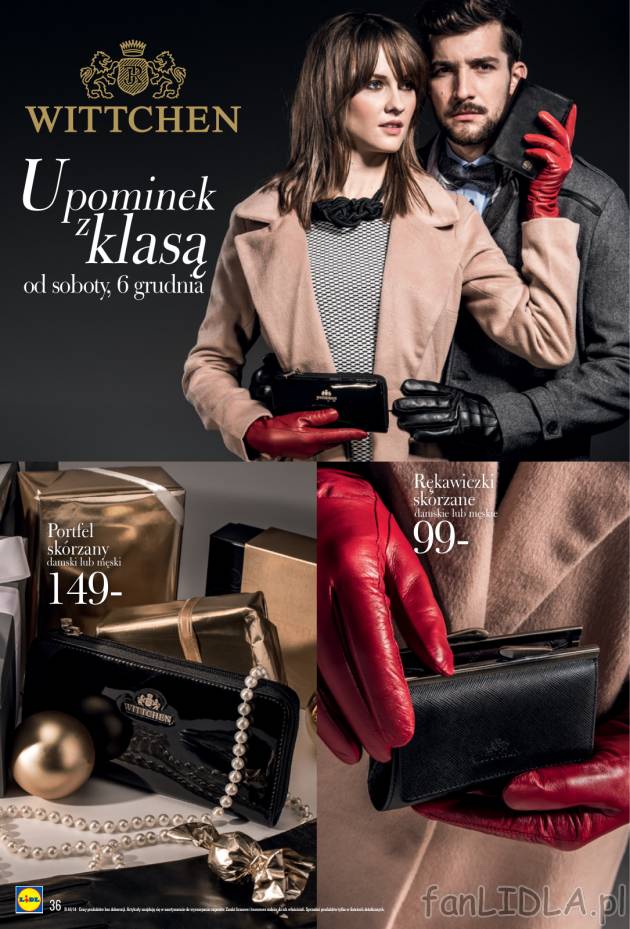 Wittchen to świetny upominek z klasą: w ofercie portfel skórzany damski lub męski, ...