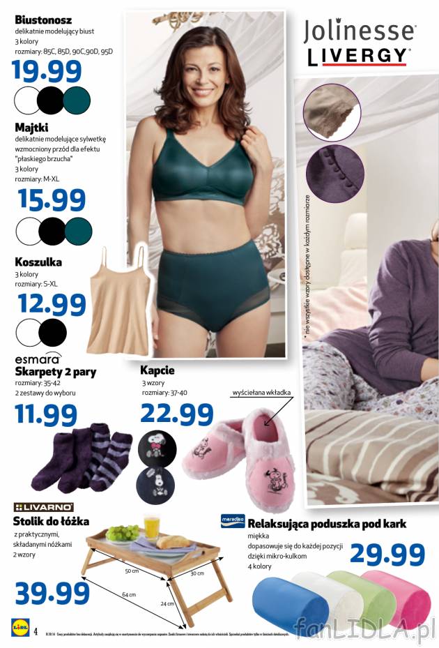 Lidl proponuje także produkty damskie, które optycznie poprawią sylwetkę i zamaskują ...