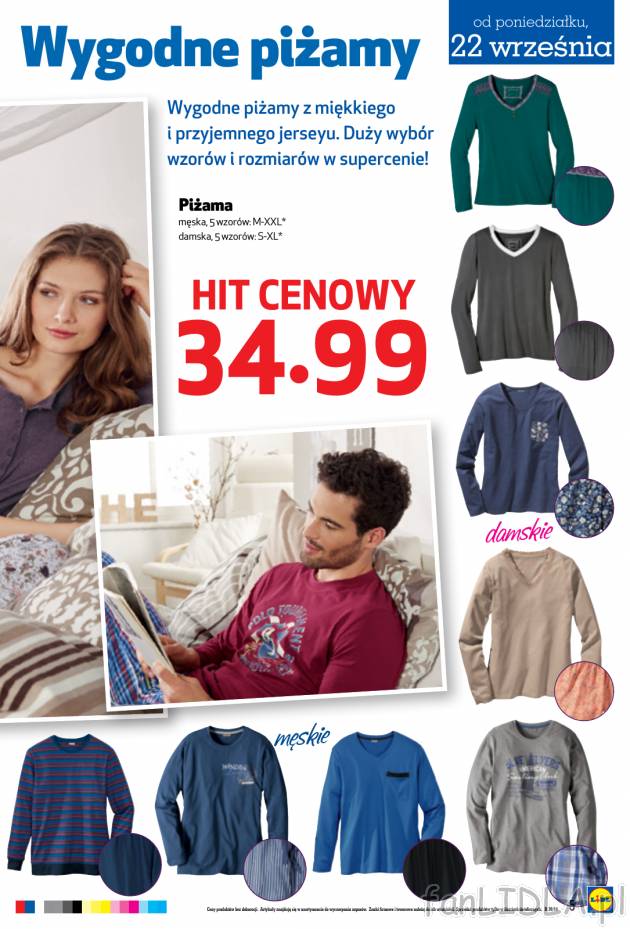 W Lidlu możemy także zaopatrzyć się w wygodną piżamę z miękkiego i przyjemnego ...