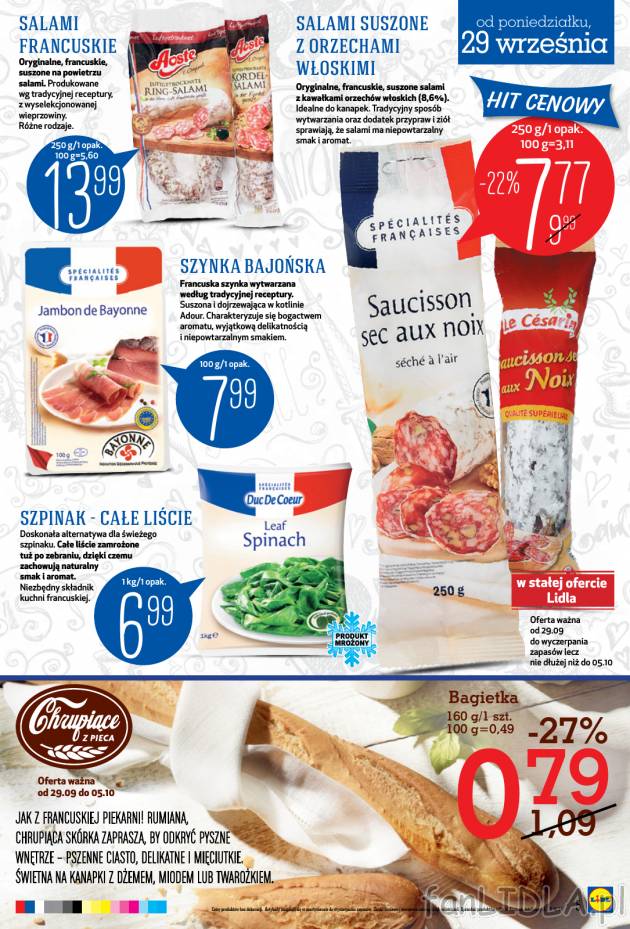 Oryginalne salami znajdziesz w Lidlu, do wyboru z kawałkami orzechów włoskich ...