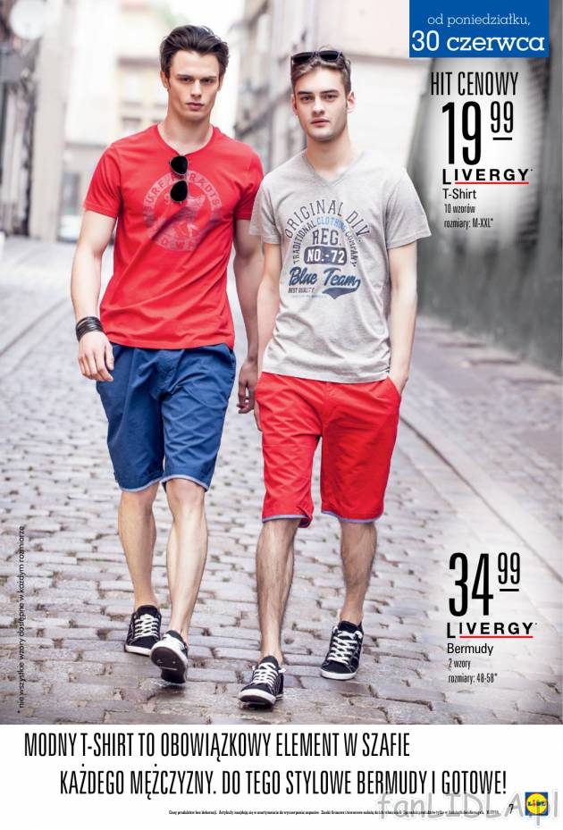 Bermudy męskie w kolorze czerwonym i niebieskim idealnie współgrają z t-shirtami ...