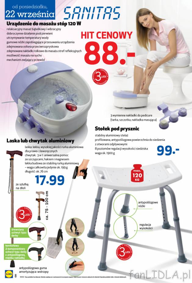W Lidlu możemy także kupić urządzenie służące do masażu stóp, które zapewnia ...