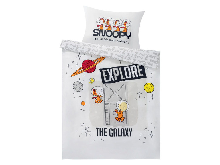 Pościel niemowlęca z bawełny renforcé z kolekcji Snoopy, 1 komplet , cena 39,99 PLN