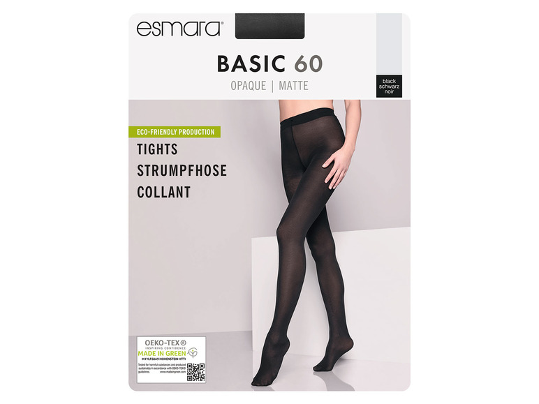 ESMARA® Rajstopy damskie, 60 DEN, 1 para Esmara , cena 14,99 PLN
