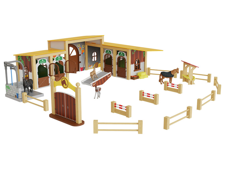 PLAYTIVE® Drewniana Stadnina lub Park dinozaurów, 1 zestaw Playtive , cena 149 PLN