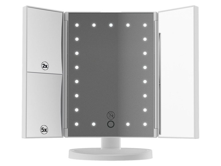 Livarno Home Lusterko kosmetyczne LED MKSLK 6 A2 składane, 1 sztuka Livarno home, ...