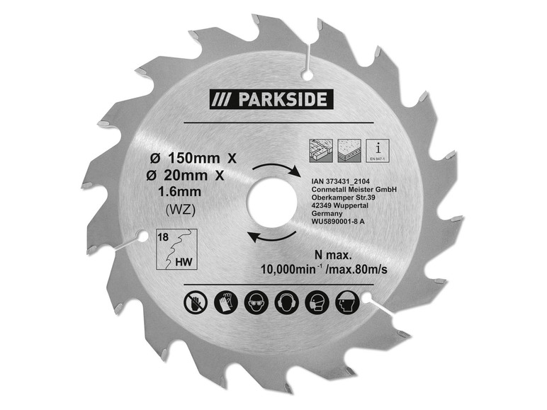 PARKSIDE Tarcza do pilarki ręcznej 150 mm, z Parkside, cena 19,99 PLN
PARKSIDE® ...