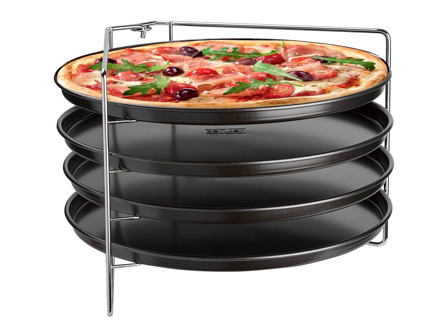 Zestaw 4 blach do pieczenia pizzy Ø 29 cm Zenker, cena 49,99 PLN
- ze stojakiem
- ...