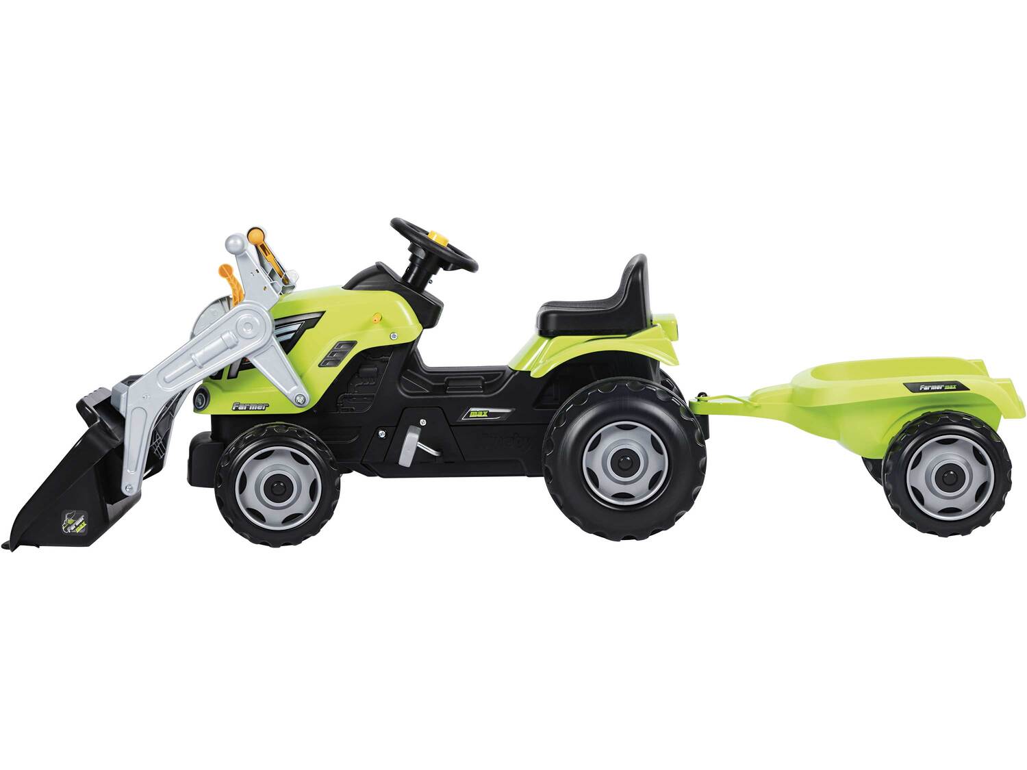 Traktor z przyczepą Farmer Max Smoby, cena 299,00 PLN
- 182 x 62 cm (dł. x wys.)
- ...