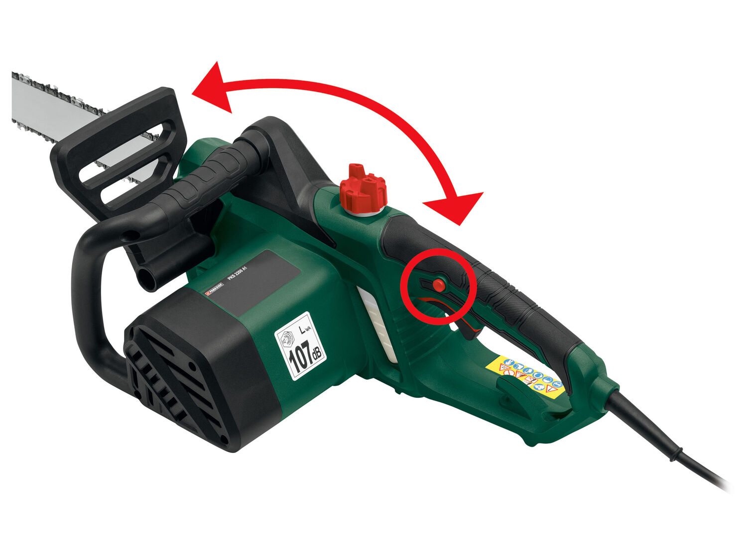 Elektryczna piła łańcuchowa 2200 W Parkside, cena 169,00 PLN
- stabilny silnik ...