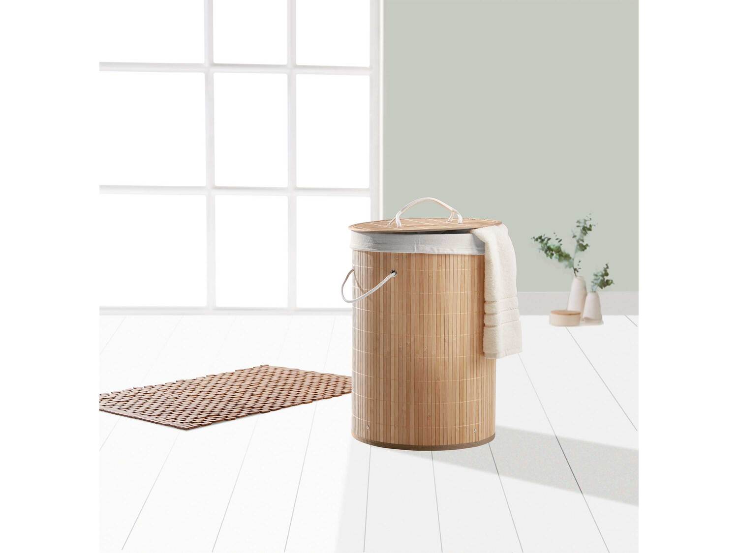 Bambusowy kosz na pranie Miomare, cena 39,99 PLN
- 35 cm x 50 cm (Ø x wys.)
- ...
