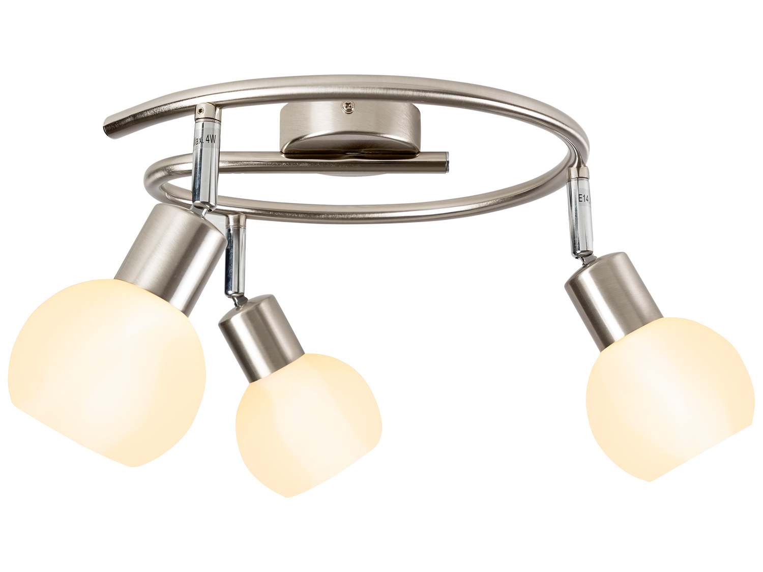 Lampa sufitowa LED Livarno, cena 79,90 PLN 
- 3 energooszczędne żarówki LED ...
