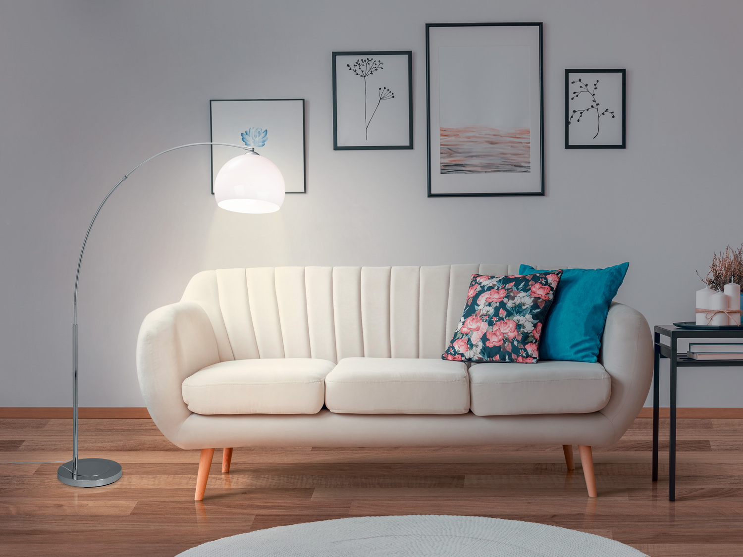 Lampa stojąca LED Livarno, cena 179,00 PLN
- żarówki LED o ciepłym, białym ...