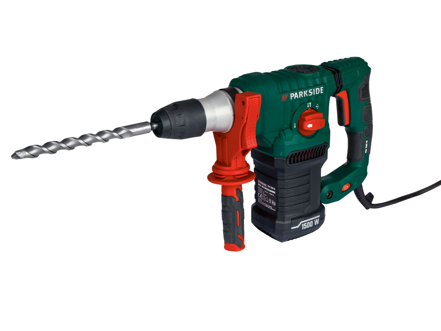 Młotowiertarka 1500 W Parkside, cena 199,00 PLN
- dł. przewodu sieciowego: 3 ...