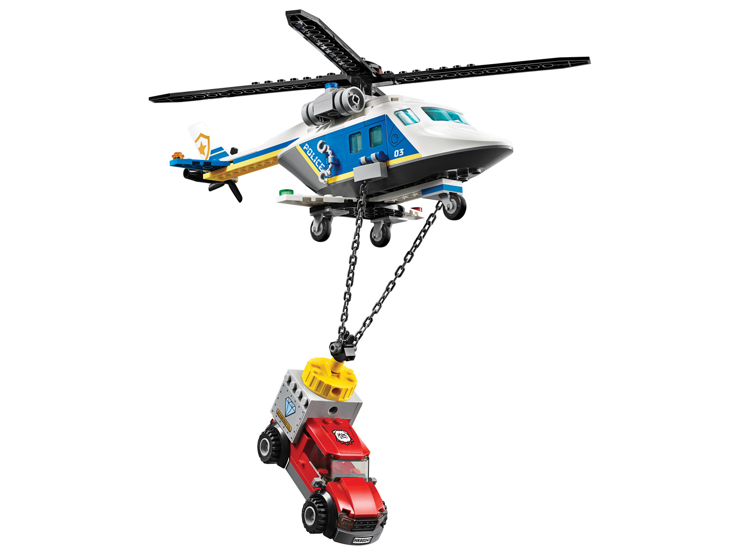 Klocki LEGO 60243 Lego, cena 99,00 PLN
- Pościg helikopterem policyjnym
Opis