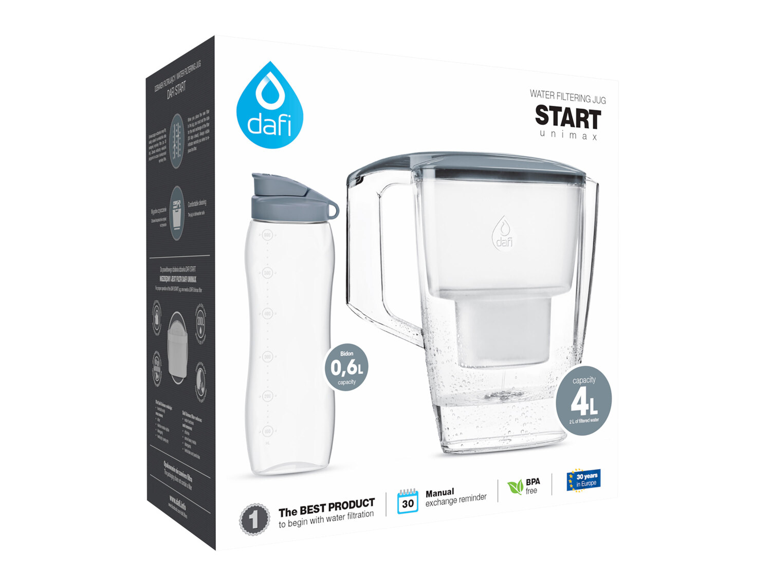 Dzbanek Dafi Start Unimax 4 l + Bidon 0,6 l , cena 12,99 PLN
2 kolory do wyboru ...