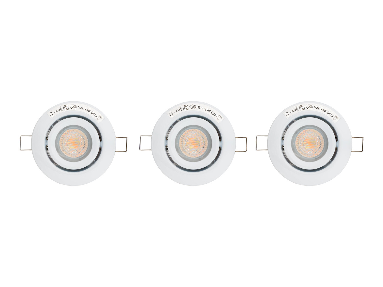 Reflektorki LED do zabudowy, 3 szt. Livarno, cena 159,00 PLN
- inteligentne sterowanie ...