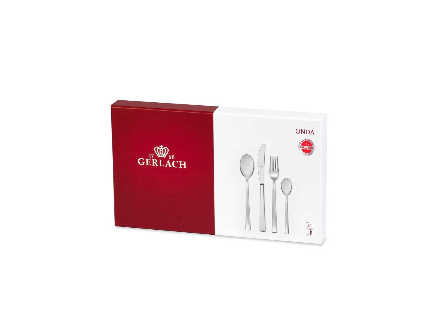 Komplet sztućców ze stali nierdzewnej, 24 elementy Gerlach, cena 199,00 PLN
ONDA ...