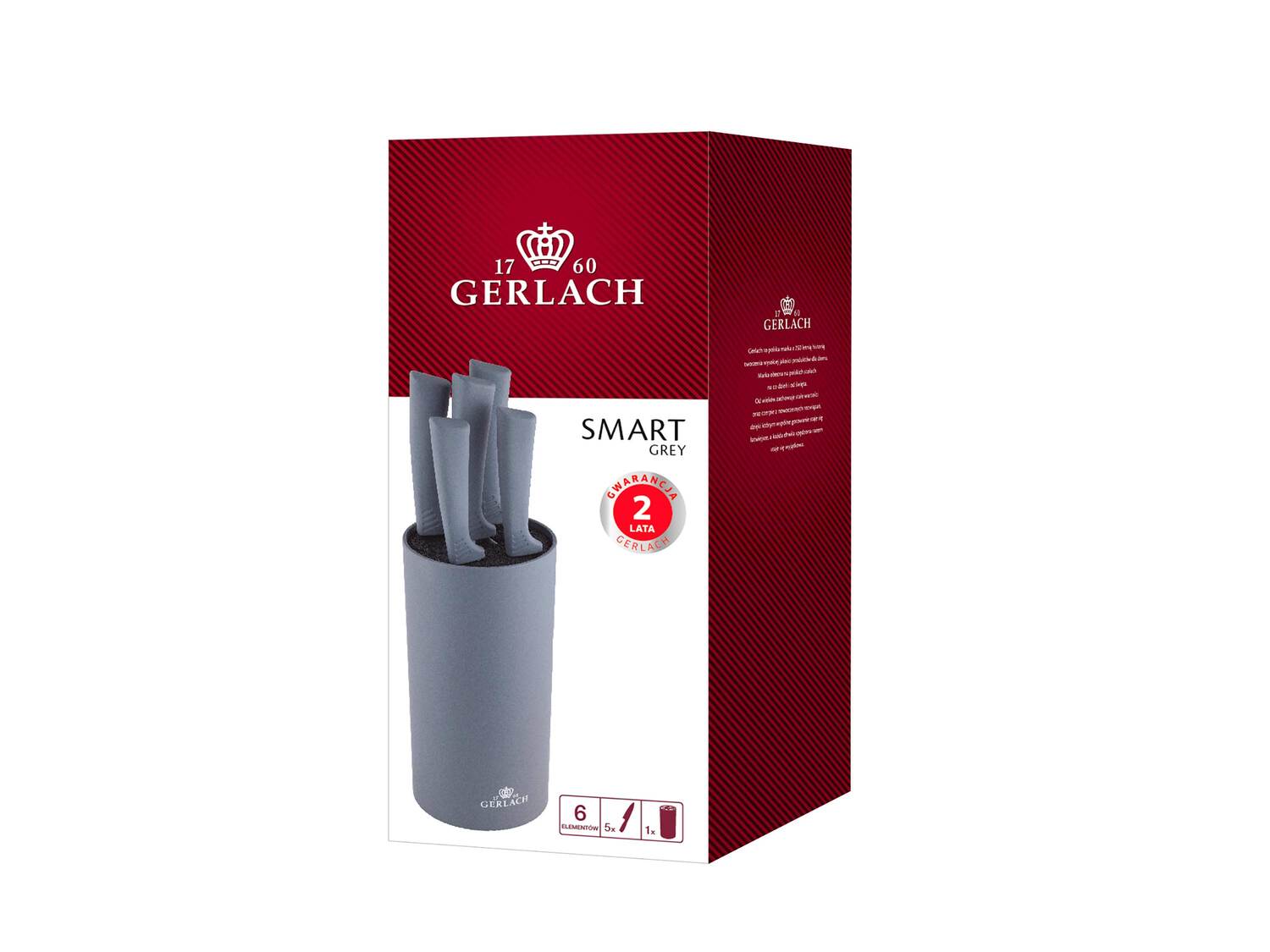 SMART Zestaw 5 noży w bloku Gerlach, cena 99,00 PLN
- ergonomiczna rękojeść ...