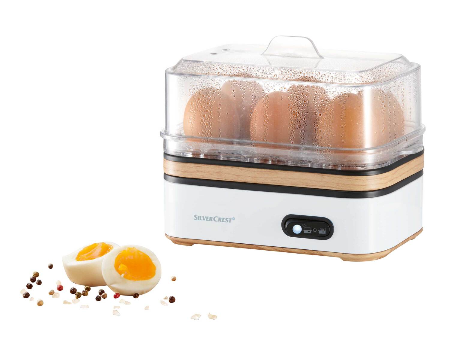 Jajowar 400 W Silverscrest Kitchen Tools, cena 25,00 PLN
- funkcja utrzymywania ...