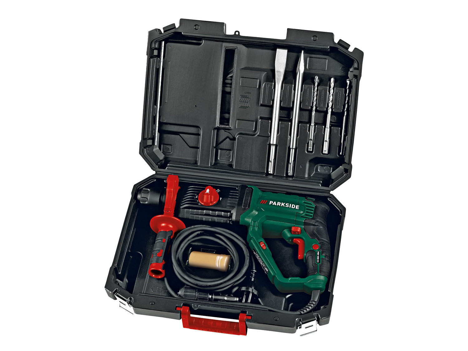 Młotowiertarka z udarem elektropneumatycznym 1050 W Parkside PBH 1050 C3, cena ...