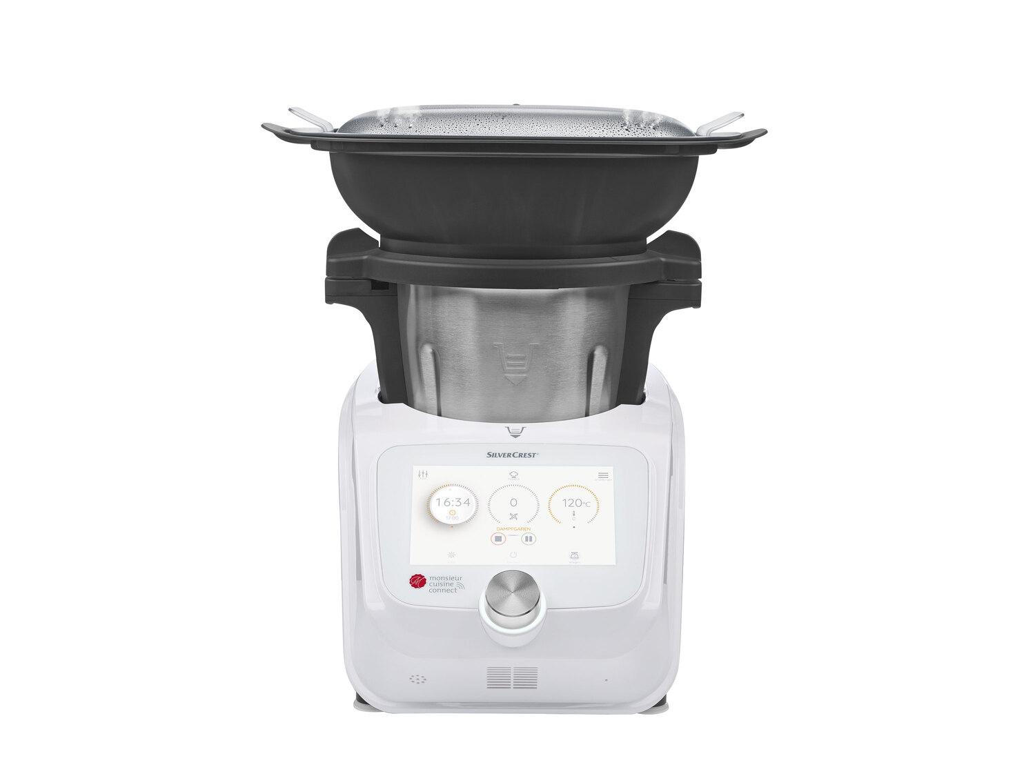 Wielofunkcyjny robot kuchenny 1000 W + 800 W z funkcją Wi-Fi Silvercrest Kitchen ...