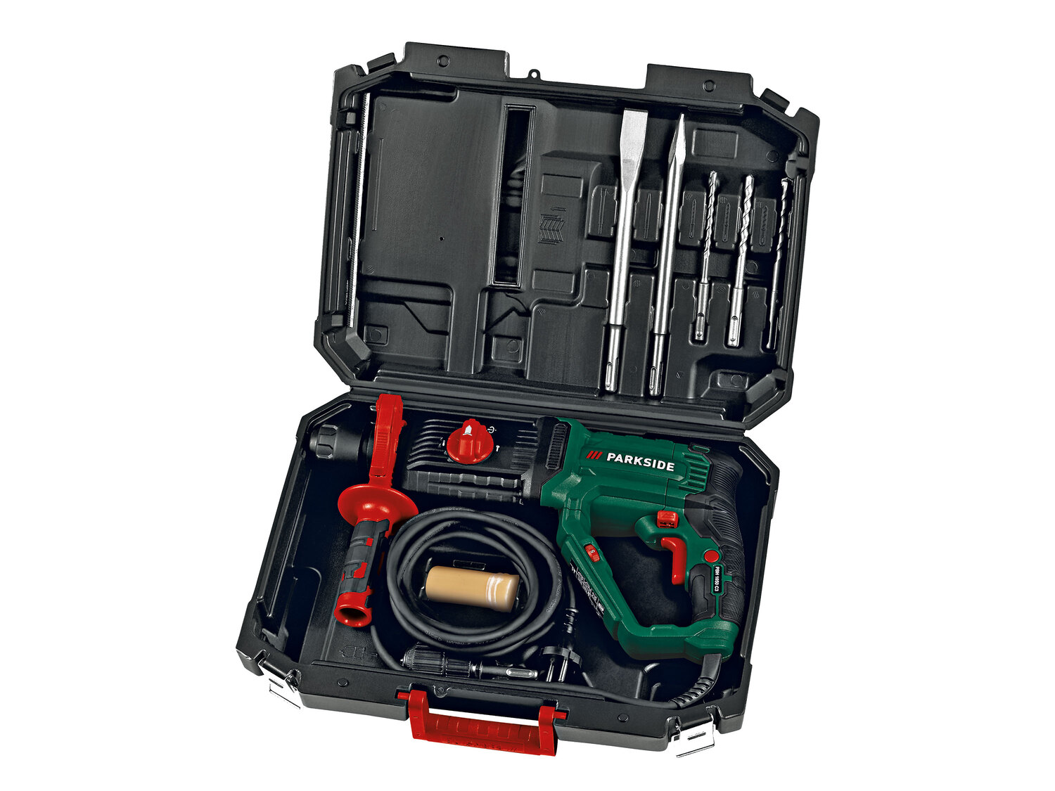Młotowiertarka z udarem elektropneumatycznym Parkside PBH 1050 C3 1050 W , cena ...