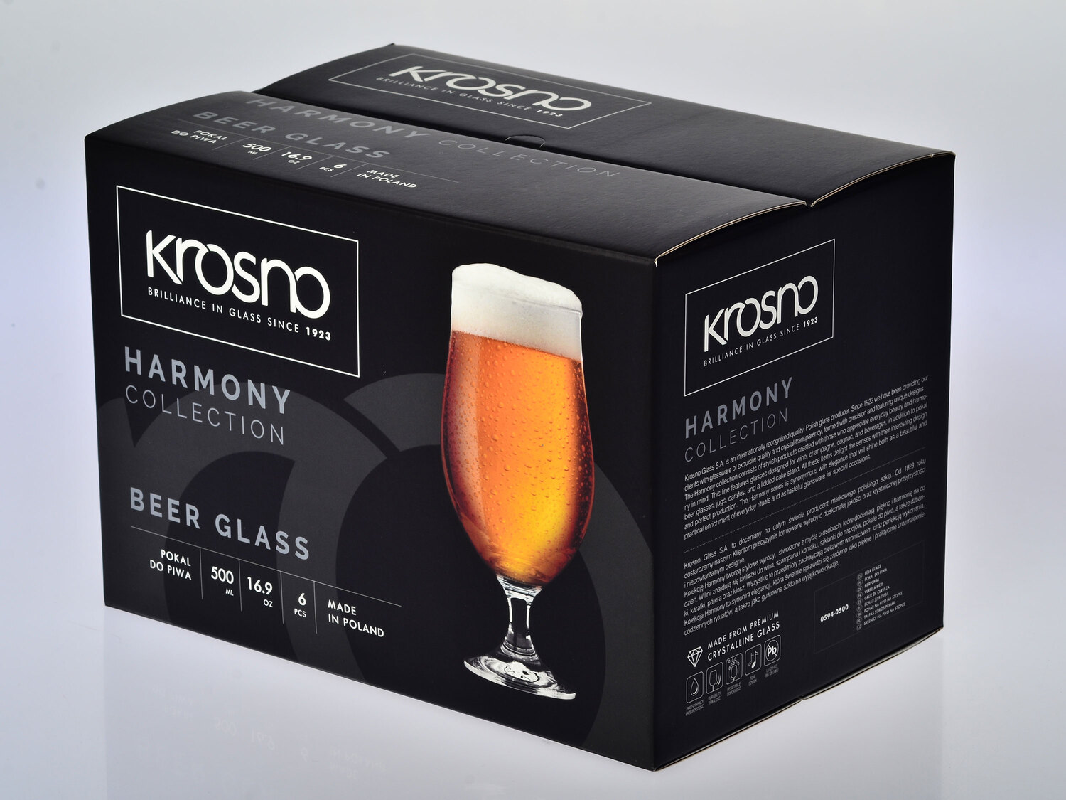 HARMONY Zestaw 6 pokali do piwa, 500 ml , cena 39,99 PLN
- wysokość: 195 mm
- ...
