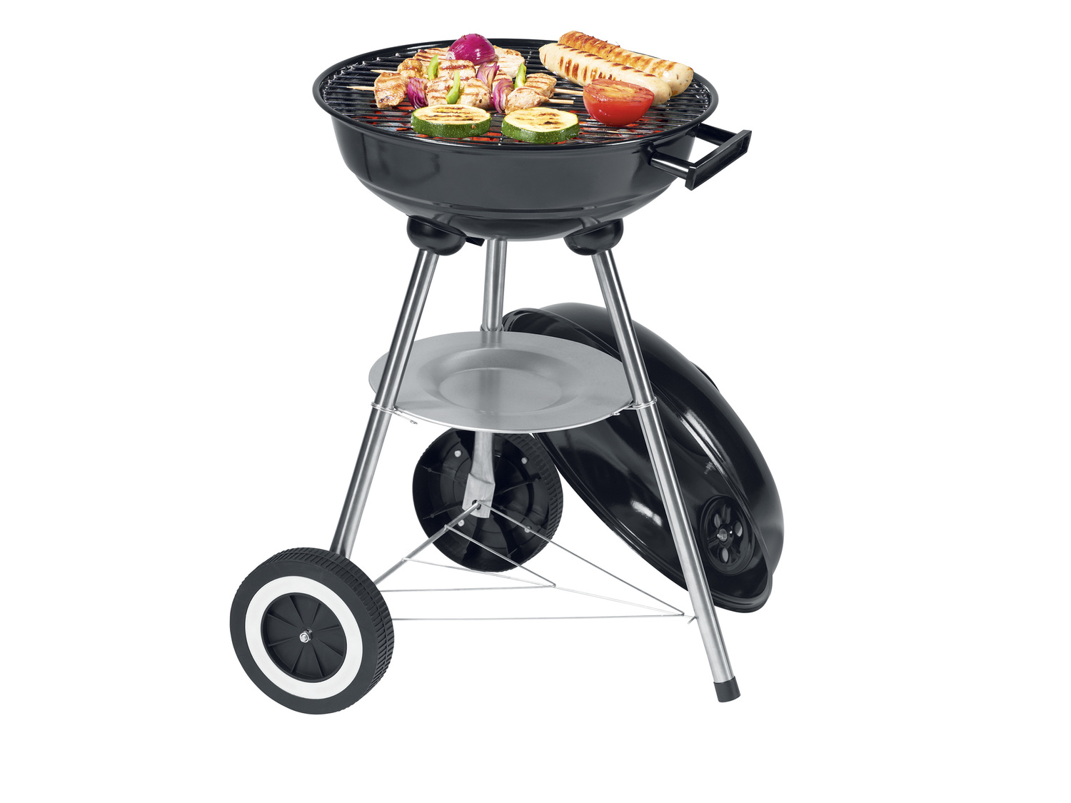 Grill kulisty z pokrywą , cena 79,90 PLN
- ok. 41,7 x 66 x 41,3 cm (szer. x wys. ...