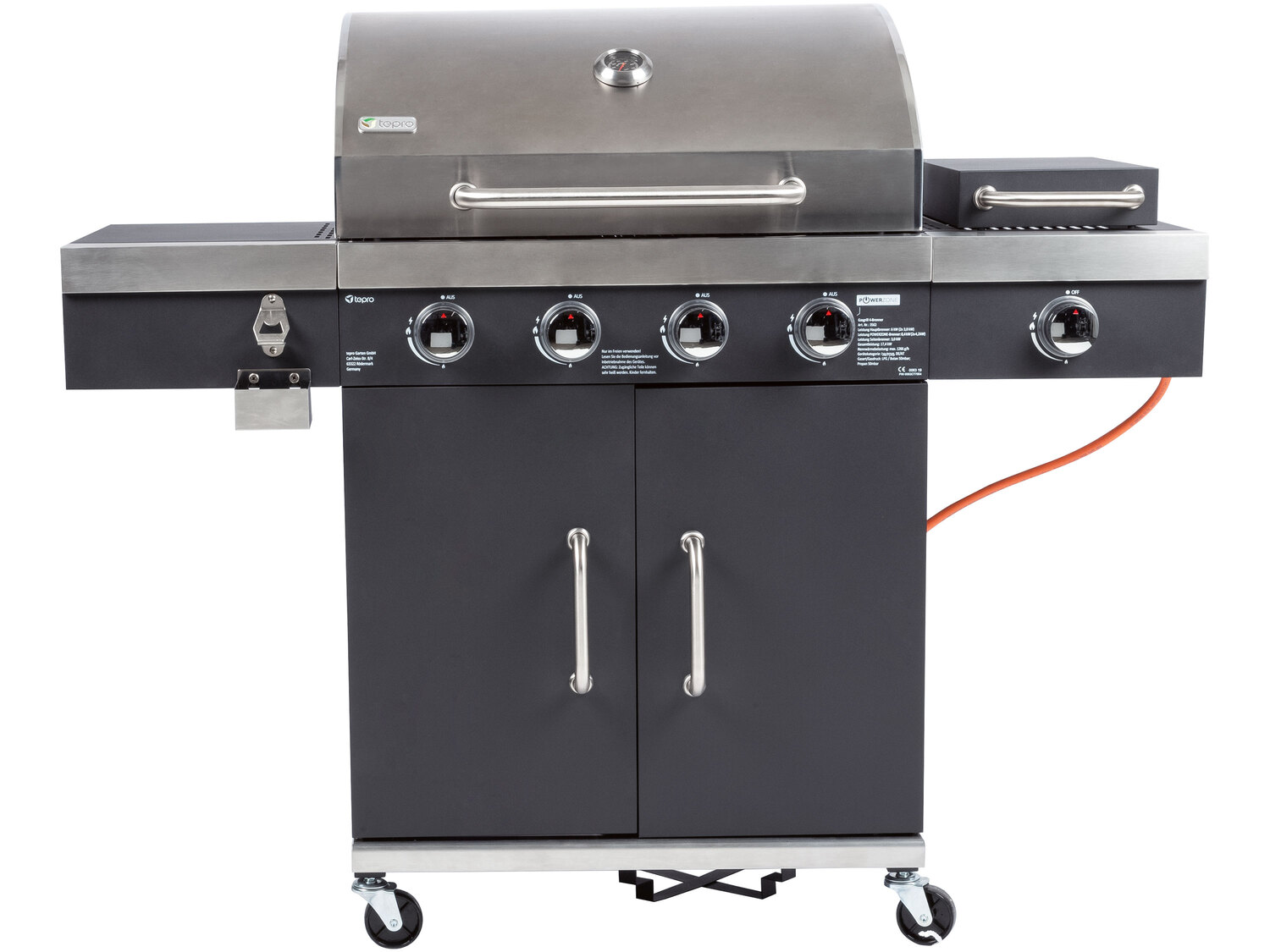 Grill gazowy 4-palnikowy Powerzone, Power Zone, cena 999,00 PLN
- gałki do regulacji ...