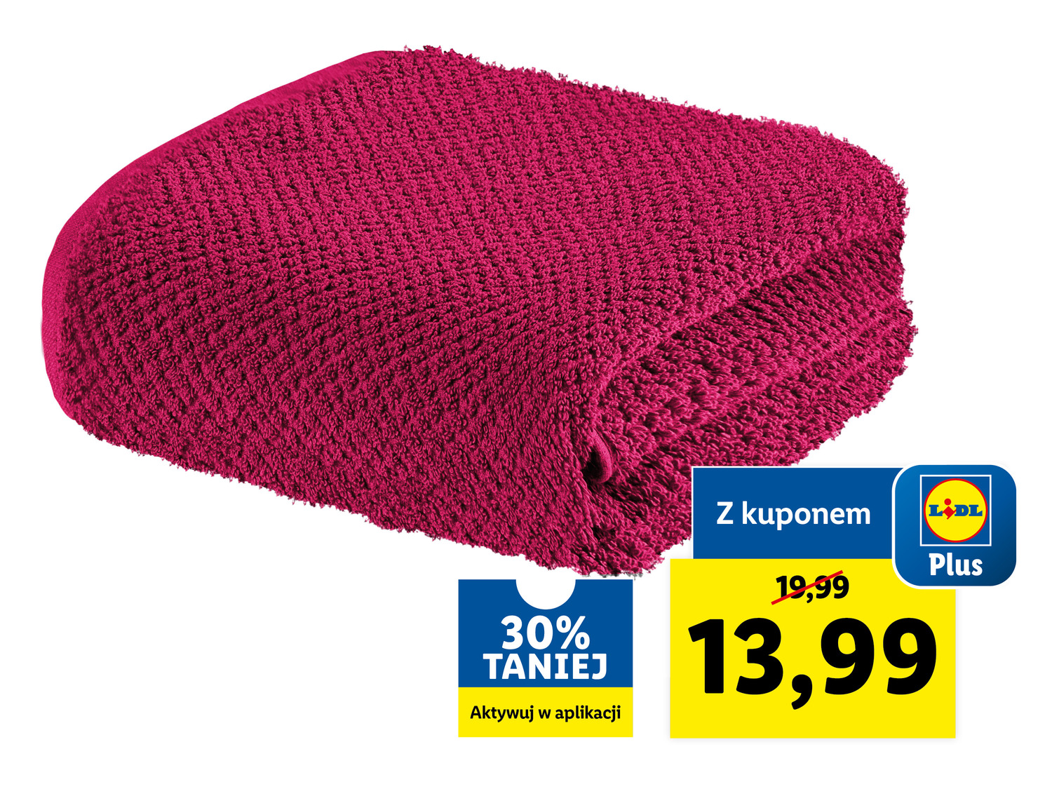 Ręcznik frotté 70 x 130 cm Livarno, cena 19,99 PLN
- 500 g/m²
- 100% ...