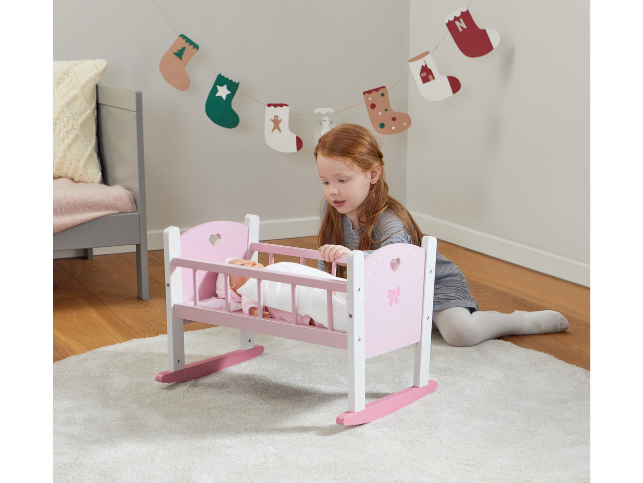 PLAYTIVE® Drewniana kołyska lub wózek dla lalek , cena 99 PLN
PLAYTIVE® Drewniana ...