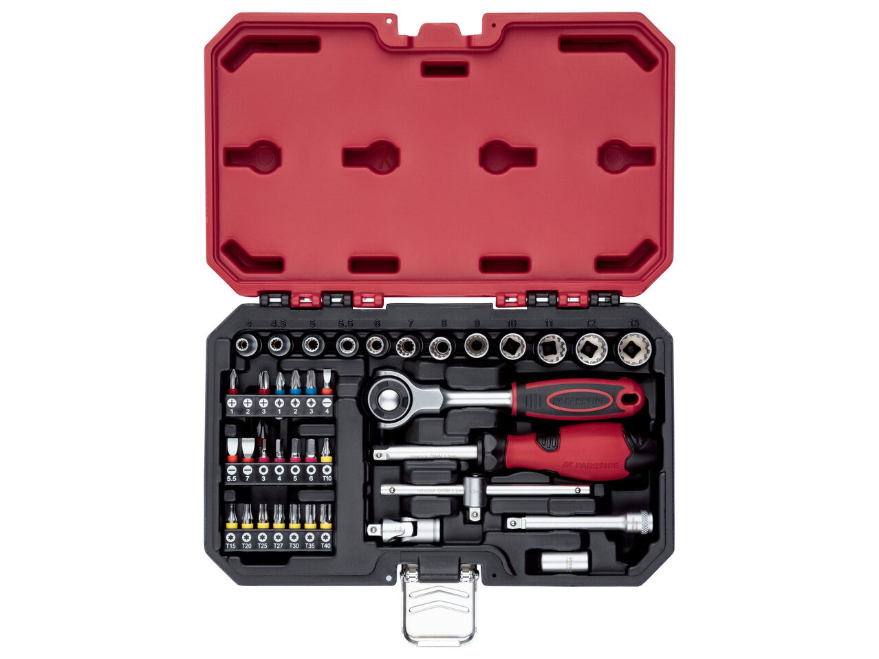 PARKSIDE® Grzechotka z głowicą obrotową i akcesoriami , cena 79,9 PLN
PARKSIDE® Grzechotka ...