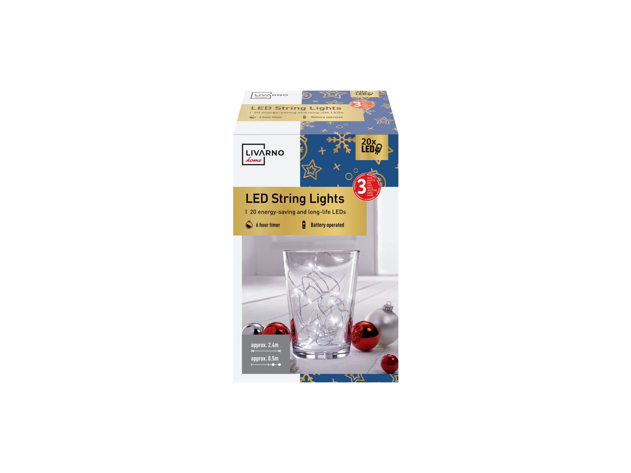LIVARNO HOME® Łańcuch świetlny LED , cena 9,99 PLN
LIVARNO HOME® Łańcuch ...
