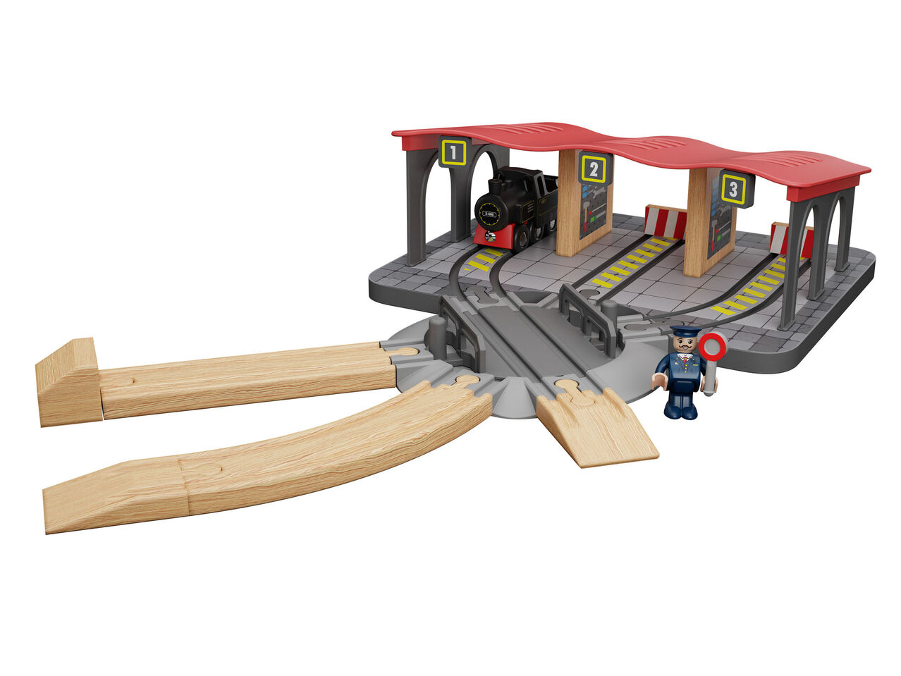 PLAYTIVE® Drewniany zestaw do kolejki , cena 49,99 PLN
- do wyboru: parowozownia, ...
