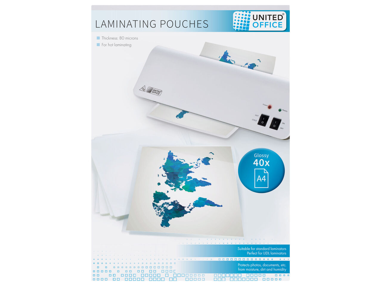 UNITED OFFICE® Zestaw folii do laminowania na , cena 12,99 PLN
UNITED OFFICE® Zestaw ...
