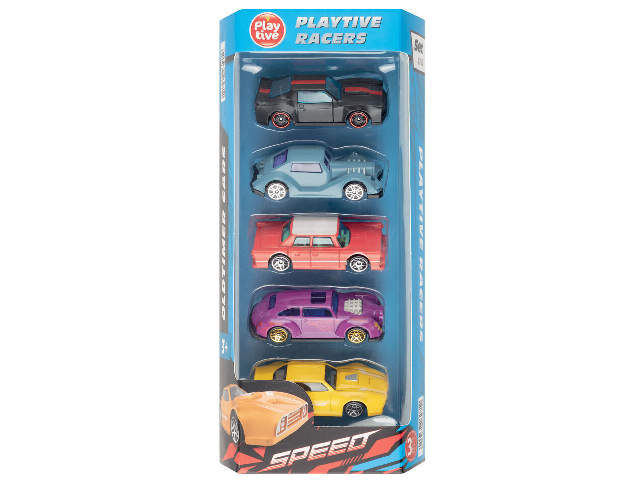 PLAYTIVE® Zestaw samochodzików 1:64, 5 szt. , cena 19,99 PLN