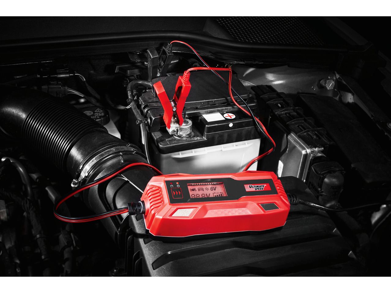 ULTIMATE SPEED® Prostownik elektroniczny , cena 69,9 PLN
- diody ostrzegające ...