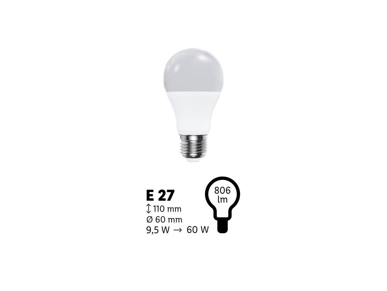 LIVARNO HOME® Żarówka LED , cena 9,99 PLN
- klasa energetyczna G