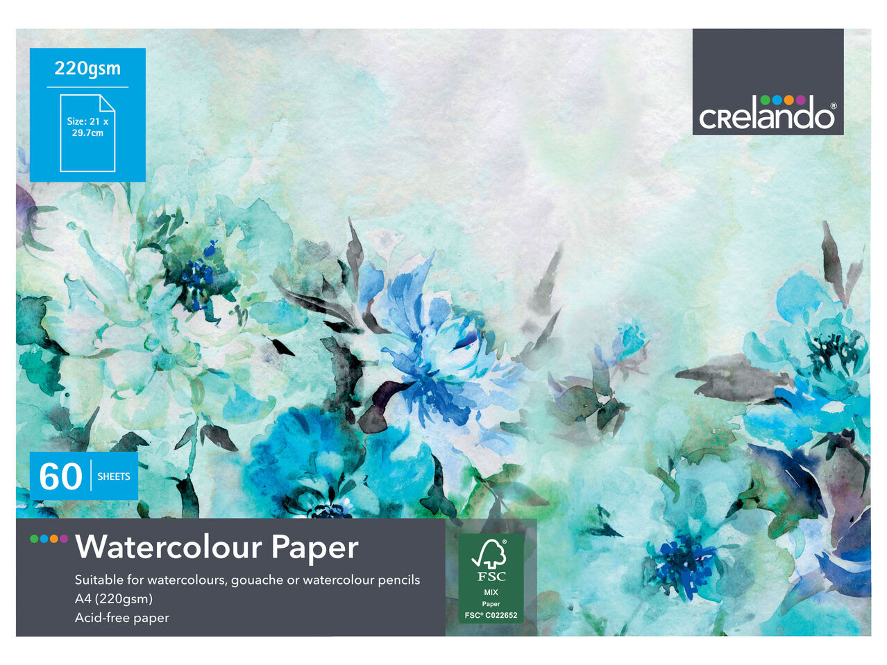 CRELANDO® Szkicownik lub papier do akwareli , cena 19,99 PLN
CRELANDO® Szkicownik ...