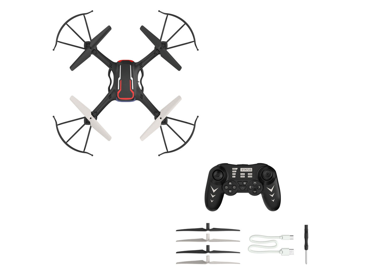 Quadrocopter z kamerą , cena 299 PLN
Quadrocopter z kamerą 2 kolory
- 4-kanałowy ...