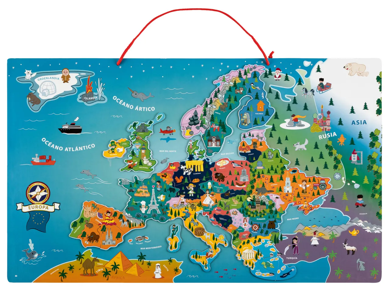 Magnetyczna zabawkowa mapa świata lub Europy , cena 79,9 PLN 
Magnetyczna zabawkowa ...