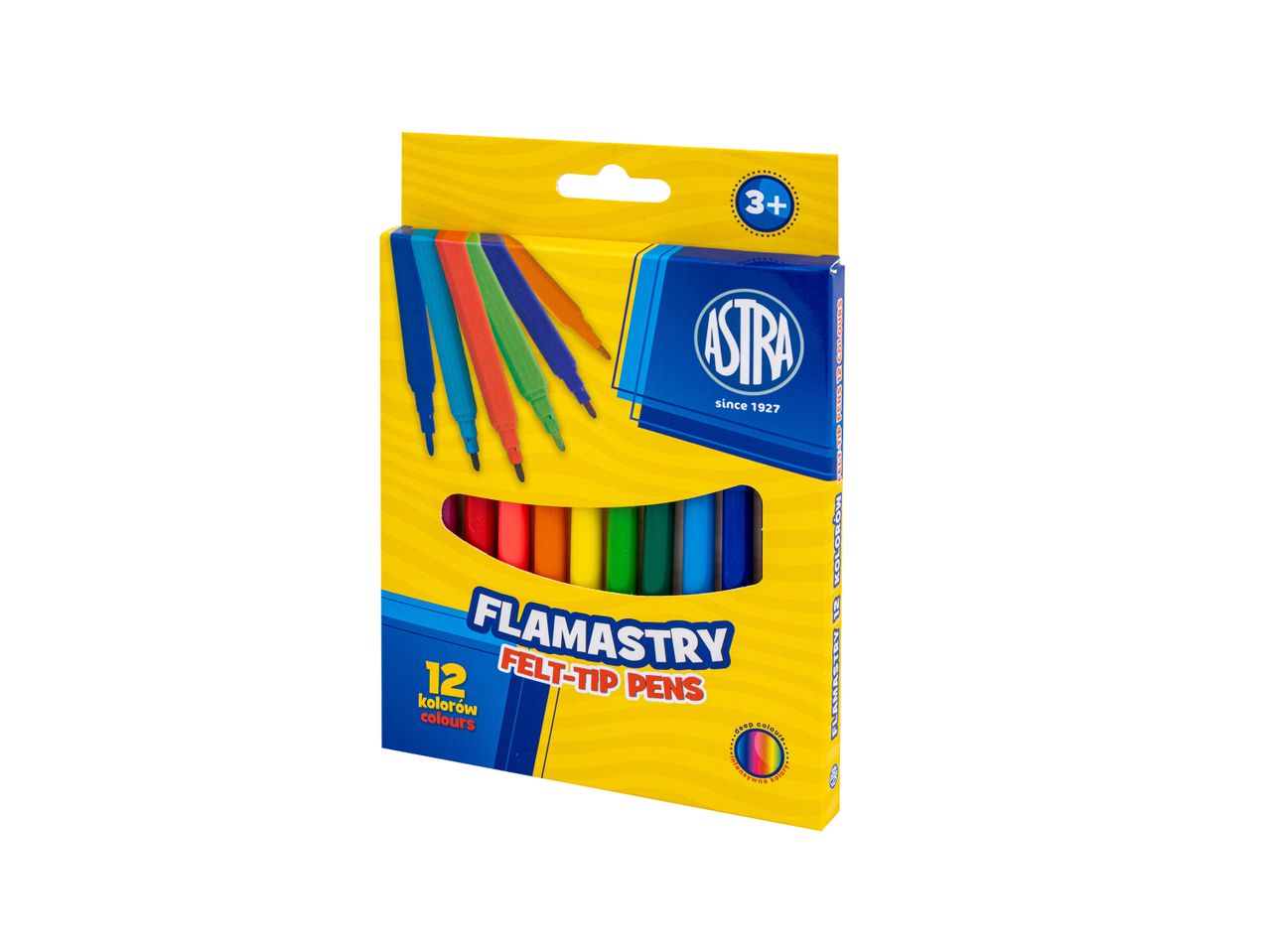Flamastry Astra, 12 szt. , cena 6,49 PLN
Flamastry Astra, 12 szt.
- 12 intensywnych ...