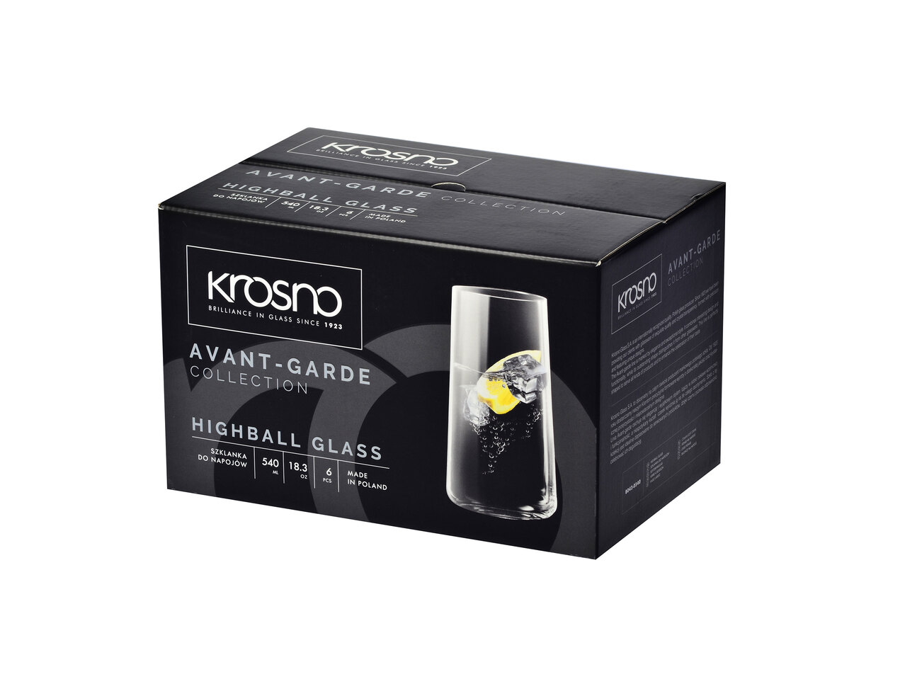 KROSNO® Szklanki do napojów Avant Garde 540 , cena 32,99 PLN