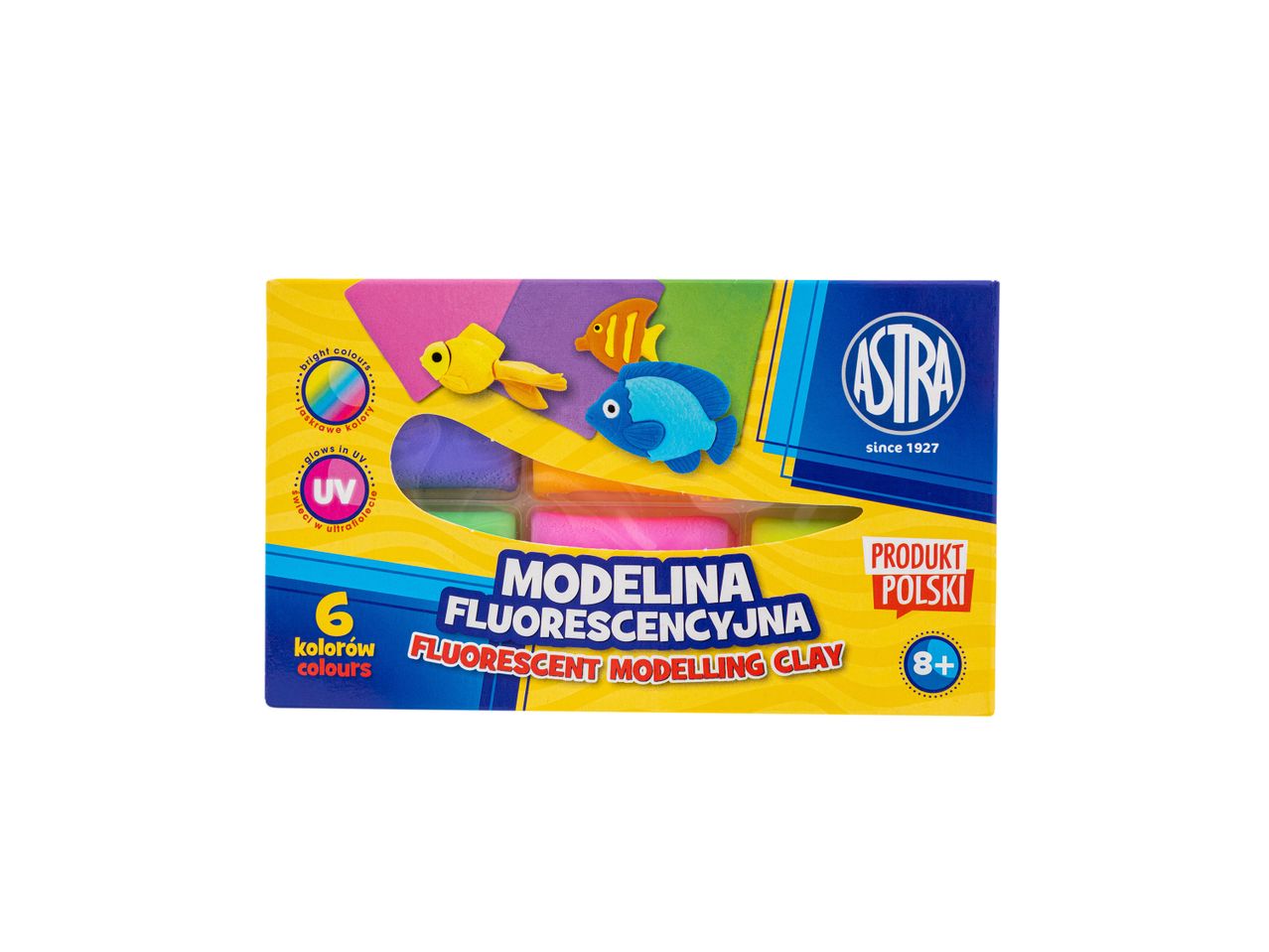 Modelina fluorescencyjna Astra, 6 szt. , cena 8,99 PLN 
Modelina fluorescencyjna ...