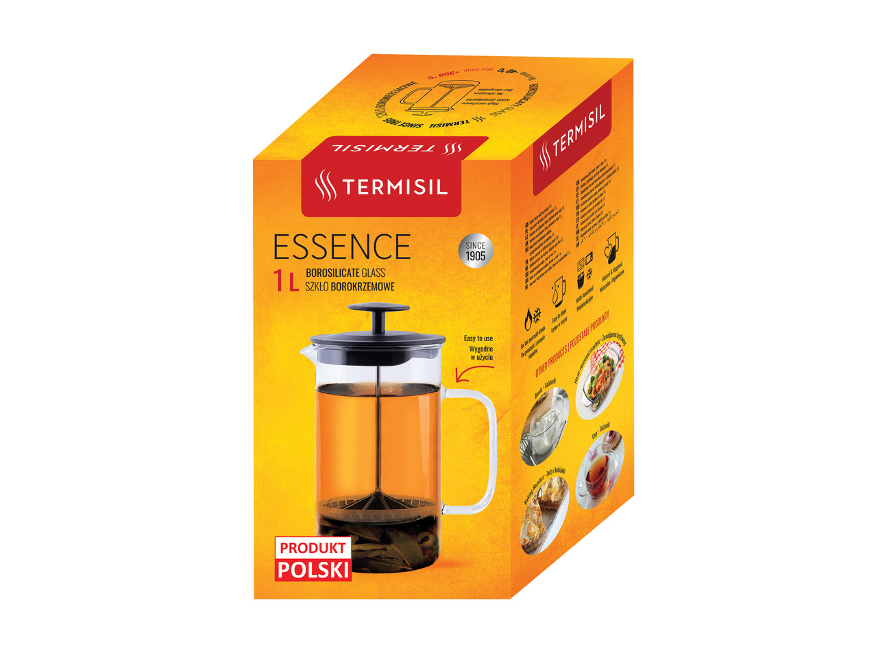 TERMISIL® Zaparzacz do kawy i herbaty 1 l , cena 29,99 PLN
TERMISIL® Zaparzacz ...