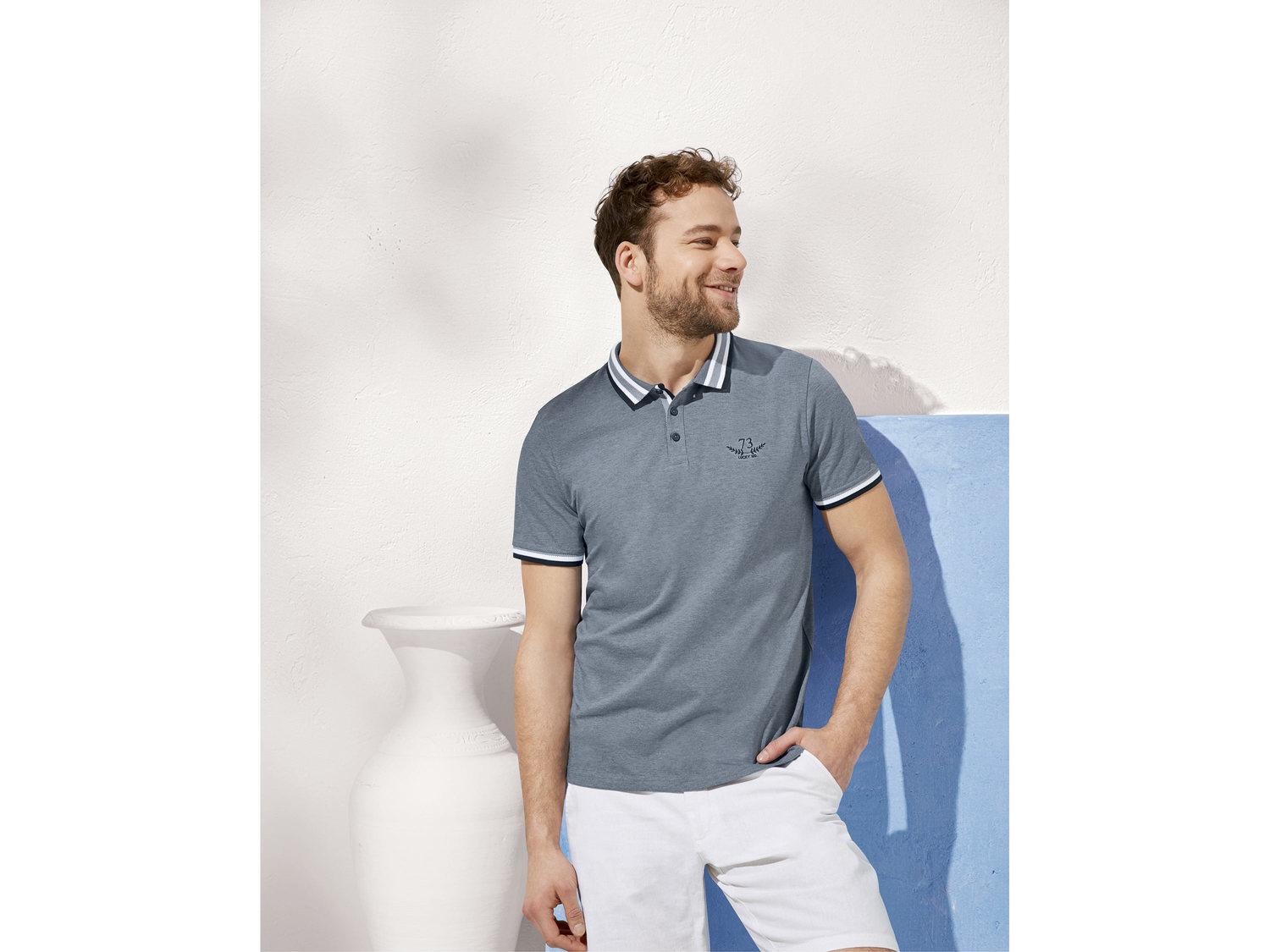 Koszulka polo Livergy, cena 24,99 PLN 
- rozmiary: M-XL
- 90% bawełny, 10% wiskozy
- ...